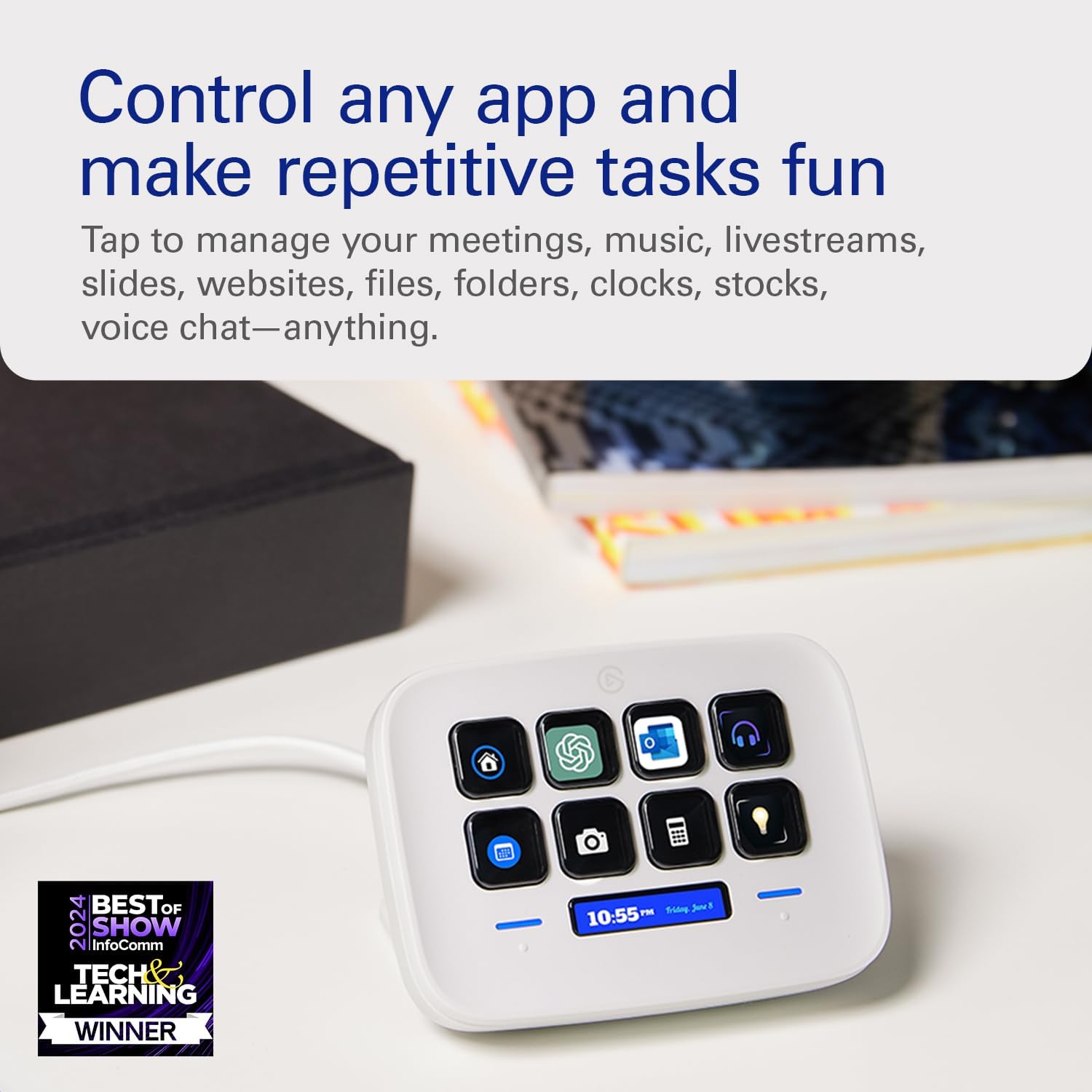 Elgato Stream Deck Neo in Use